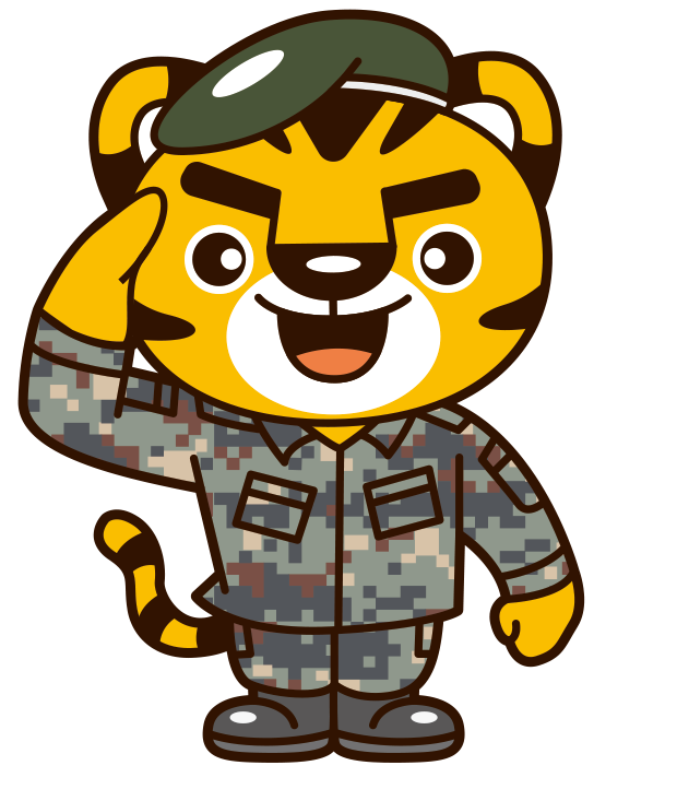 그림입니다.  원본 그림의 이름: 현역입영과_경례.png  원본 그림의 크기: 가로 620pixel, 세로 722pixel  프로그램 이름 : Adobe ImageReady