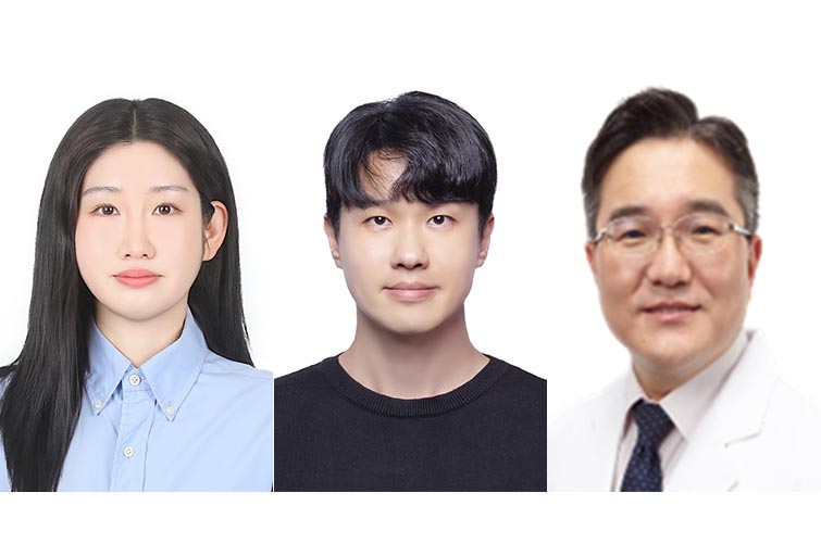 왼쪽부터 박희진 석사 후 연구원, 박인규 박사 후 연구원, 석기태 교수